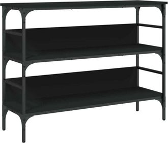 vidaXL Tavolino Consolle Nero 100x32x75 cm in Legno Multistrato Vidaxl