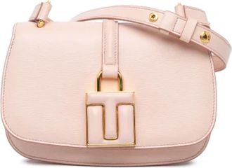 Tom Ford Pre-owned Cross Body Bags, female, Pink, Size: ONE SIZE Pre-owned Leather Crossbody Bag