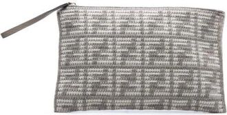 Fendi Pre-owned Clutches, female, Gray, Size: ONE SIZE Pre-owned Fabric Clutch
