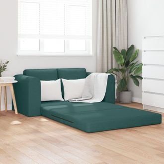vidaXL Vidaxl - Divano letto Verde scuro 148 x 71 x 83 cm Tessuto