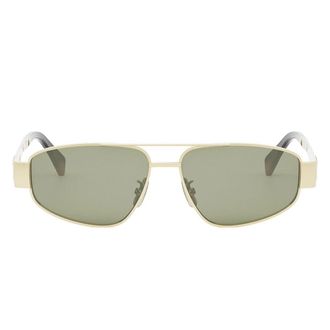 Celine Sunglasses Cl40281 U 30 N Gold/Green Unisex
