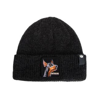 Goorin Brothers Beware Doberman Beanie - Dames - Hoeden - Zwart - ONE Size - Accessoires