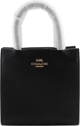 Coach Pre-owned Mini Carry Leather 2way Bag - Dames - Vintage Handtas - Zwart - ONE Size - Leer - Vintage