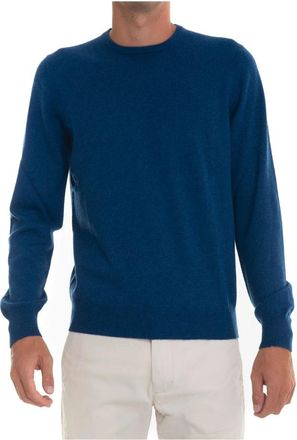 Gran Sasso Kasjmier Slim Fit Ronde Hals Pullover - Heren - Cashmere truien - Blauw - 4XL - Kasjmier - Truien & Vesten