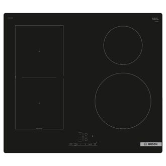 Bosch Placa De Inducci&oacute;n Empotrada Bosch Serie 4 Pvs61rbb5e De 4 Quemadores, Color Negro, 60 Cm