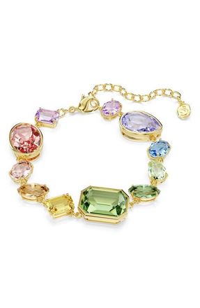 Swarovski Gema Crystal Bracelet in Gold/Multi at Nordstrom