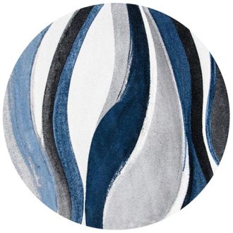 Safavieh Alfombra polipropileno gris/azul 160 x 160 cm