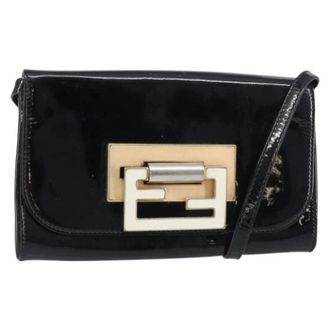 Fendi Pre-owned Gecoat Canvas Crossbodytas - Dames - Pre-owned - Zwart - Maat: ONE Size