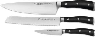 W&uuml;sthof Classic Ikon 3 Piece Starter Set W/Bread Knife