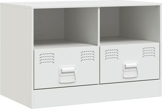 vidaXL Tv Cabinet White 67x39x44 cm Steel Vidaxl