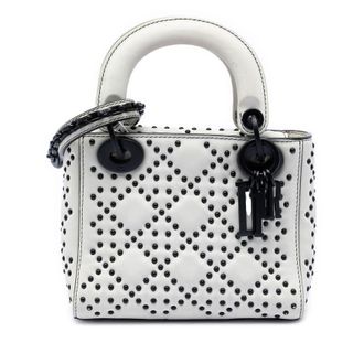 Dior Pre-owned Dior Mini Ultra Matte Calfskin Cannage Studded Supple Lady Ladies VR969NPYJKVAPUOC