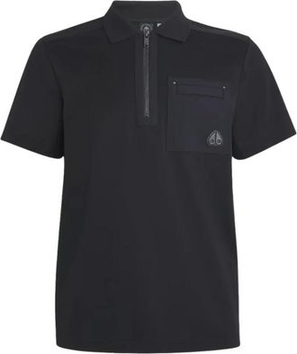 Moose Knuckles Dalon Polo - Heren - Polos - Zwart - XS - Tops