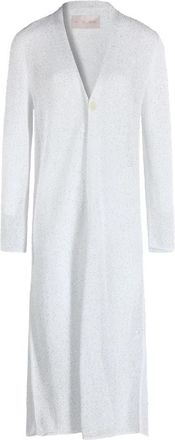Circus Hotel Maxi Vest - Dames - Lange truien - Grijs - S - Pailletten - Truien & Vesten