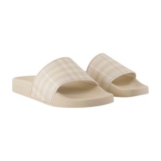 Burberry Womens Furley Sandals Beige Synthetic