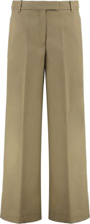 Calvin Klein Trousers In Wool Gabardine