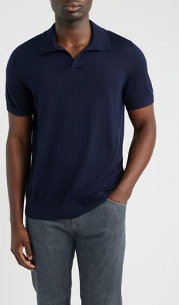 Brooks Brothers Merino Wool Polo Sweater in Navy at Nordstrom, Size X-Large