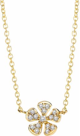 Syna Flower Necklace in Diamond at Nordstrom