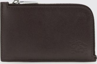 Burberry Portacarte in pelle di vitello e tela check Burberry