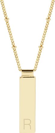 Brook & York Maisie Initial Pendant Necklace in Gold R at Nordstrom