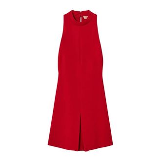 Twinset Korte jurk met Amerikaanse hals - Dames - Jurken - Rood - Maat: S Zijde