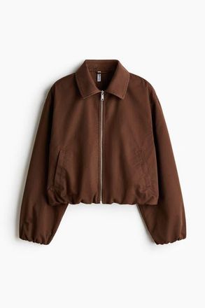 H&M Blouson Jacket in Dark Brown at Nordstrom, Size Xx-Large