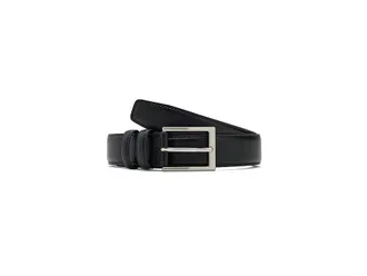 Brooks Brothers Textured Leather Belt Mens Belts Black : 42