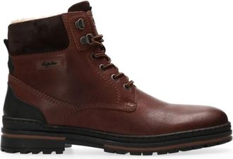 Australian Footware Bruine Heren Enkellaars York - Heren - Veterlaarzen - Bruin - 41 EU - Leer - Schoenen