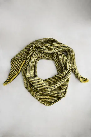 Terrain Striped Triangle Scarf