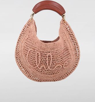 Chlo&eacute; Borsa Hobo Summer Banana Chlo&egrave; in rafia crochet