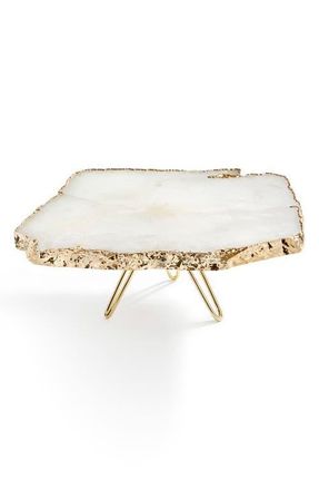 ANNA new york Torta Cake Stand in Clear/white Gold at Nordstrom