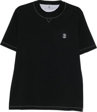 Brunello Cucinelli Logo Cotton T-Shirt-Uomo