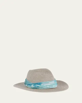 Eugenia Kim Courtney Sash Woven Packable Fedora