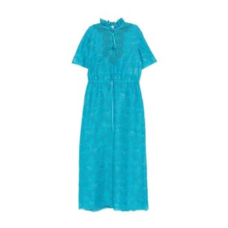 Valentino Maxi Jurken - Dames - Jurken - Blauw - Maat: L
