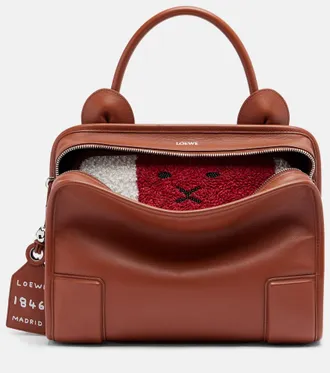 Loewe Amazona 180 Lion Medium leather tote bag