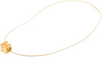 Herm&egrave;s Pre-owned Hermes Gold Plated Lacquered Cage d H Pendant Necklace Ladies MB17WT6Q7XV4MNSC