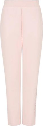 A|X Armani Exchange Joggingbroek van stretchstof met strasslogo - Dames - Sweatpants - Roze - S - Katoen - Broeken