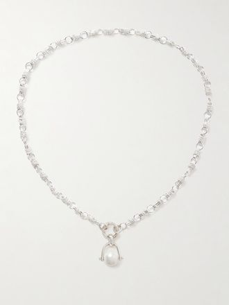Loren Stewart Collana In Argento Sterling Con Perla Cirque