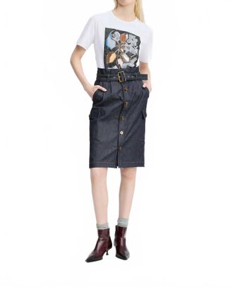 Munthe Rascali Jersey Tee In White