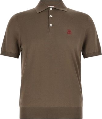 Brunello Cucinelli Heren, Tops, Bruin, Maat: 2XL Katoen