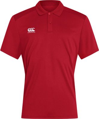 Canterbury Of New Zealand Heren Club Dry Poloshirt (Vlag rood)