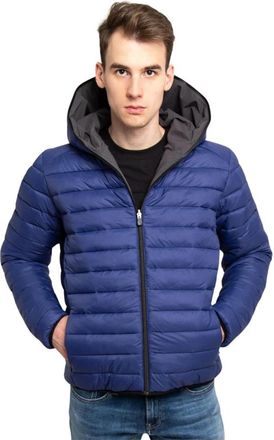 Save The Duck Omkeerbare Jas met Plumtech Technologie - Heren - Winterjassen - Blauw - L - Jassen