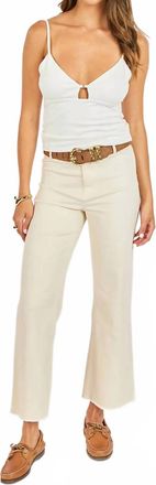 Sadie & Sage Dearly Cutout Cami Top In Ivory
