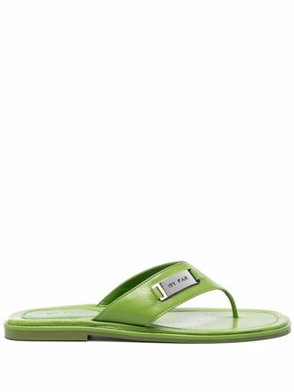 by FAR Piel teenslippers - Groen