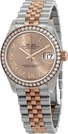 Rolex Datejust Rose Dial Automatic Ladies Steel and Everose Gold Jubilee Watch 278381PRJ