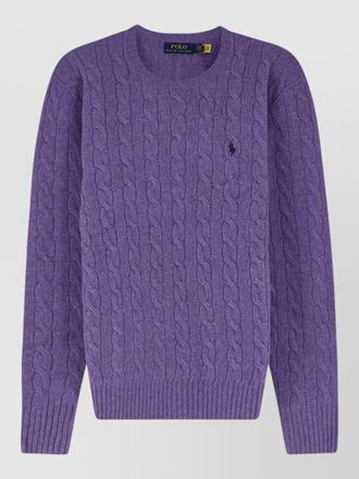 Polo Ralph Lauren cashmere wool cable-knit crew-neck jumper