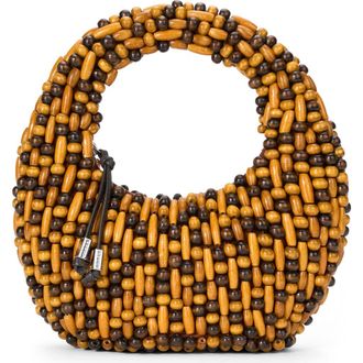 Staud Reef Beaded Bag in Multi Wood Beads at Nordstrom