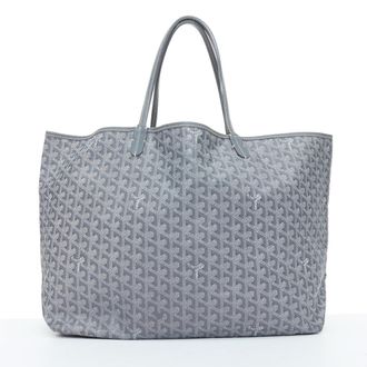 Goyard Saint Louis GM Grey Goyardine Canvas Tote Bag