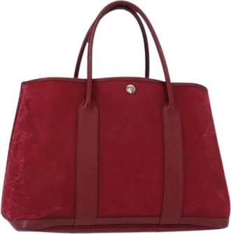 Herm&egrave;s Pre-owned Tote Bags, female, Red, Size: ONE SIZE Pre-owned Vintage Canvas Tote Bag