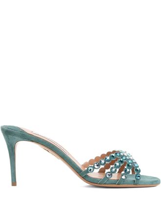 Aquazzura Mules Tequila 75mm - Blu