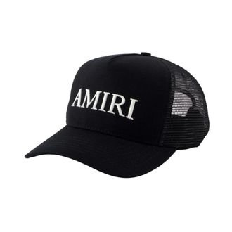 Amiri Trucker Cap - Heren - Petten - Zwart - ONE Size - Katoen - Accessoires